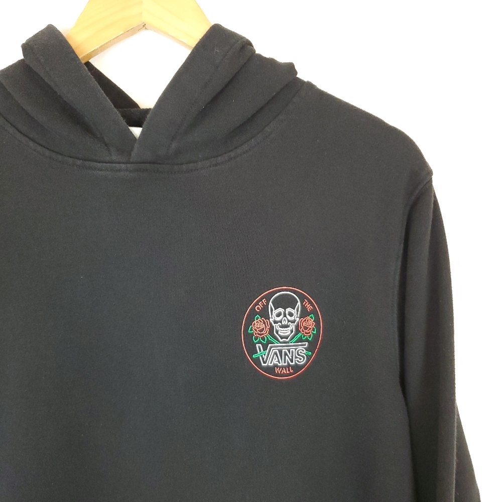 Vans Neon Sign Style Graphic Black Pullover Hoodie - Picture 2 of 9